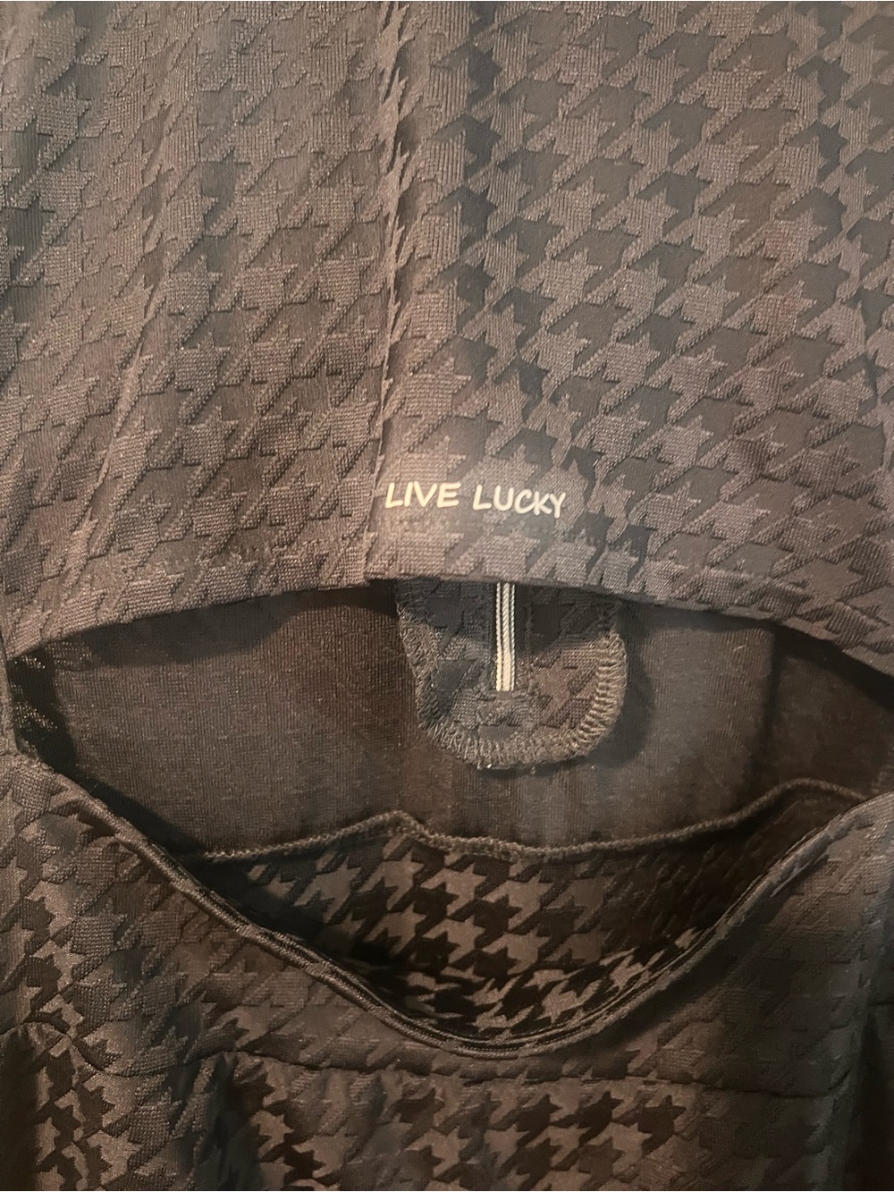 Live Lucky Women’s Black Houndstooth tennis dress